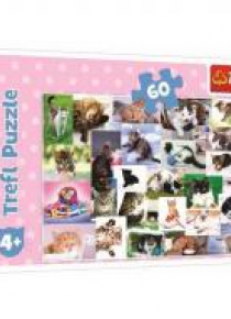 Puzzle 60 Koci świat TREFL