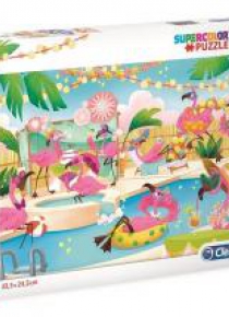 Puzzle 104 Brilliant Flamingos Party