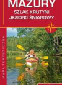 Mapa turystyczna - Mazury, Szlak Krutyni...