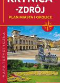 Plan miasta - Krynica-Zdrój i okolice 1:17 500