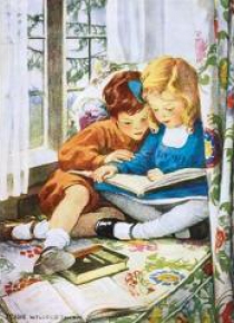 Karnet B6 z kopertą Children Reading
