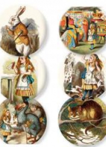 Lusterko ozdobne Alice in wonderland