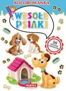 Kolorowanka. Wesołe psiaki