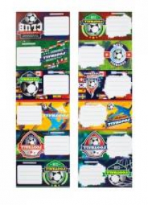 Naklejki na zeszyt Football (25szt)