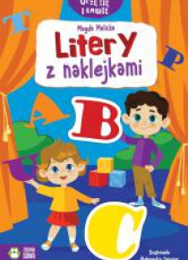Litery z naklejkami