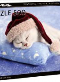 Puzzle 500 Christmas Kitten