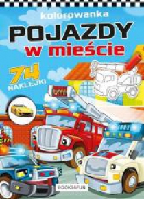 Kolorowanka z naklejkami - Pojazdy w mieście