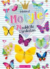Kolorowanka z naklejkami - Motyle