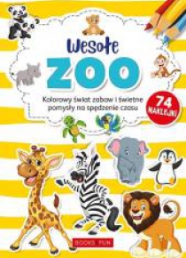Kolorowanki z naklejkami - Wesołe ZOO