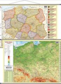 Mapa ścienna - fizyczno-admini. 1:1 800 000 Polska