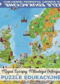 Puzzle 260 - Mapa Europy Młodego Odkrywcy