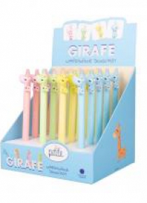 Wymazywalny długopis ze skuwką Giraffe (48szt)