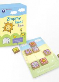 Gra - Złapmy lwa! 3x4 Gra planszowa.