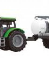 Traktor z beczkowozem, dźwiękami i światłem