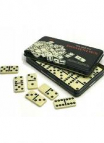 Domino 28szt metalowa puszka