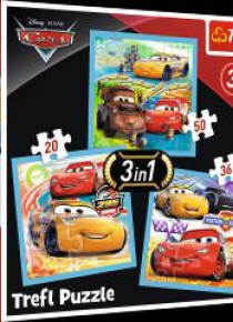 Puzzle 3w1 Przygotowania do wyścigu TREFL