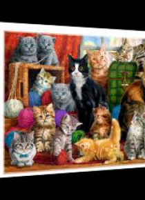 Puzzle 1000 Kocie spotkanie TREFL