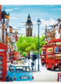 Puzzle 1000 Ulica Londynu TREFL