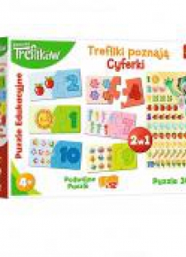 Puzzle Edukacyjne Trefliki poznają cyferki TREFL