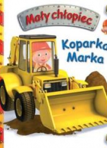Mały chłopiec. Koparka Marka w.2019