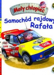 Mały chłopiec. Samochód rajdowy Rafała