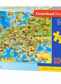 Puzzle 100 Map of Europe CASTOR