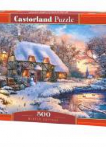 Puzzle 500 Winter Cottage CASTOR