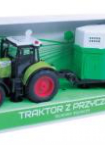 Traktor z przyczepą dla koni 1:16