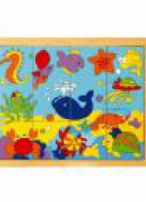 Puzzle drewniane 3w1 Ocean 25 el.