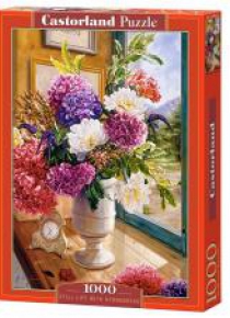 Puzzle 1000 Still life with hydrangeas CASTOR