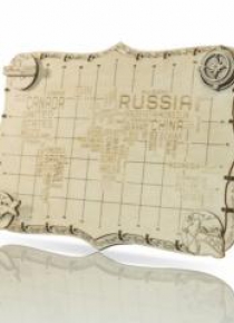 Drewniane puzzle 3D Ekspedycyjna mapa Świata 2