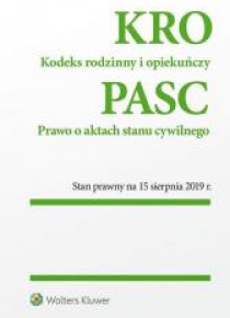 KRO Prawo o aktach stanu cywilnego stan15.08.19