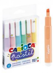 Zakreślacz Pastel 6 kol. CARIOCA