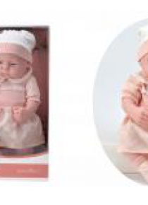 Lalka gumowa - ubranko morelowe 34 cm