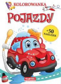 Kolorowanka z naklejkami Pojazdy