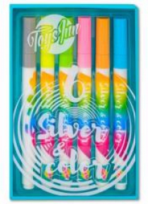 Markery silver&color 6 sztuk STnux