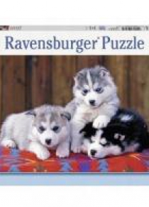 Puzzle 200 Szczenięta husky XXL