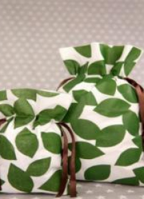 Worek Zielone Listki 30x45cm (5szt) PAKADO