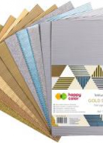 Tektura falista A4/10K mix gold/silver HAPPY COLOR