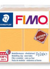 Masa Fimo Leather effect 57g żółty szafran
