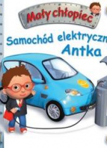 Mały chłopiec. Samochód elektryczny Antka w.2019