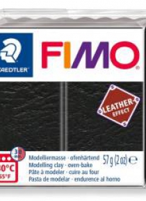 Masa Fimo Leather effect 57g czarny