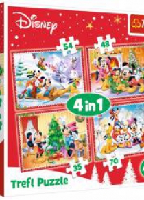 Puzzle 4w1 Świateczny czas TREFL