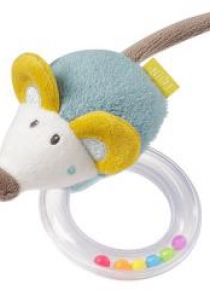 Maskotka z grzechotką Myszka 13 cm