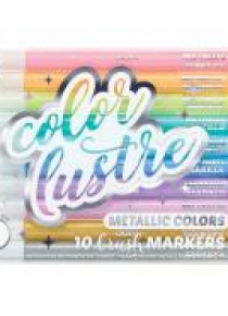 Flamastry pędzelkowe metaliczne Color Lustre 10szt