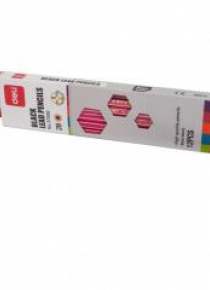 Ołówek 3700 2B drewniany z gumką (12szt) DELI