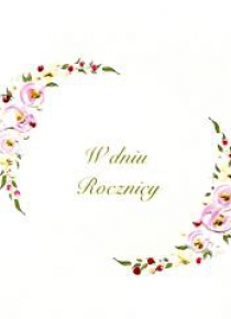 Karnet Rocznica Kwadrat R02