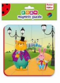 Miękkie magnetyczne puzzle Niedźwiedź i Zając