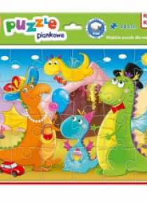 Miękkie puzzle A4 Śmieszne zdjęcia Dinozaury