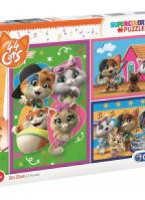 Puzzle 3x48 Super kolor 44 Koty